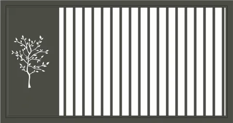 Half CNC Cut Gate 6