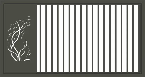 Half CNC Cut Gate 14